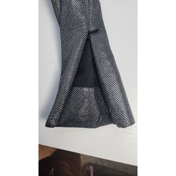 H&M Women's Silver Suit Jacket Size 12 - Picture 5 of 8